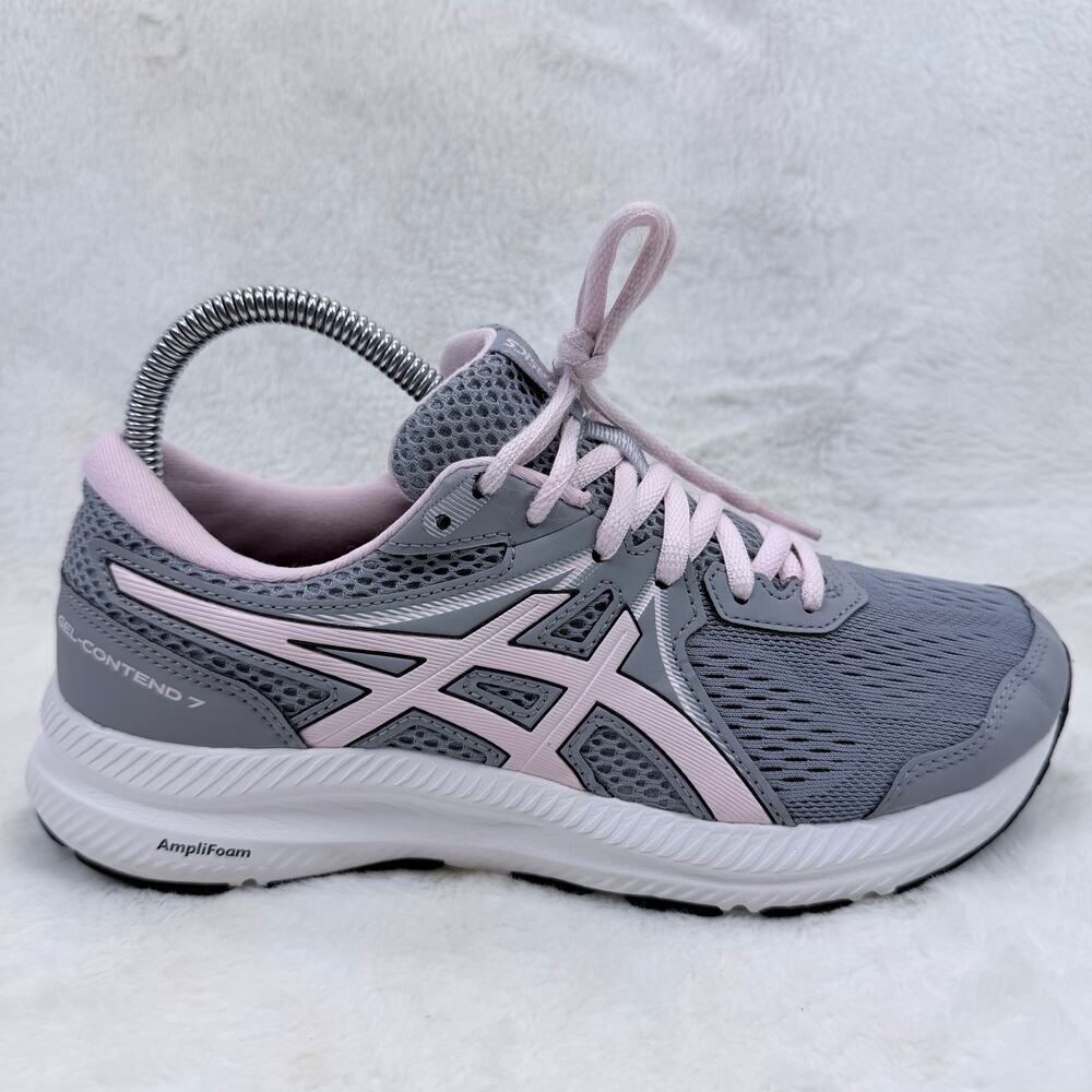 ASICS GEL-CONTEND 7 Womens Running Shoes Sheet Rock Pink Salt Size 7.5 Wide Mesh
